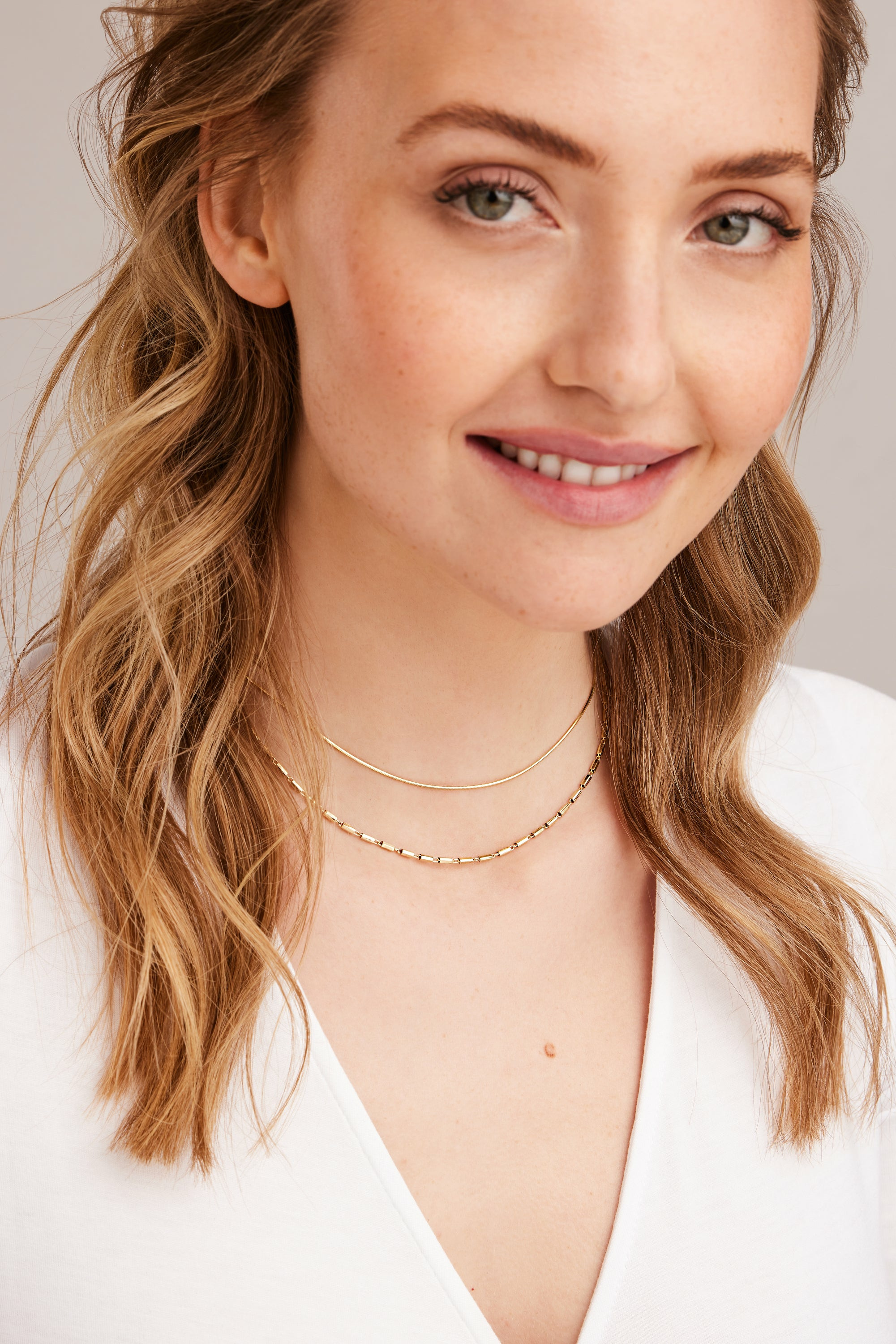 Collier 925 Silber vergoldet Gliederkette 41185110458462 – Bild 2