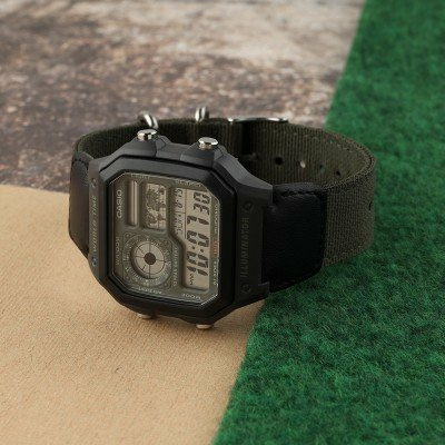 Casio Collection AE-1200WHUB-3AVEF World Time - Utility Color Uhr Casio Collection AE-1200WHUB-3AVEF World Time - Utility Color Uhr