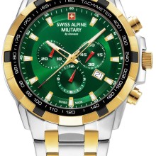 Swiss Alpine Military Herren Armbanduhr Chronograph bicolor 7043.9144 Swiss Alpine Military Herren Armbanduhr Chronograph bicolor 7043.9144
