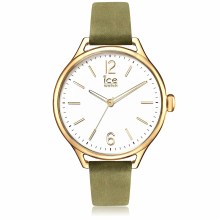 Ice‑Watch Damen Armbanduhr Ice Time Medium Khaki/Goldfarben 013058 Ice‑Watch Damen Armbanduhr Ice Time Medium Khaki/Goldfarben 013058