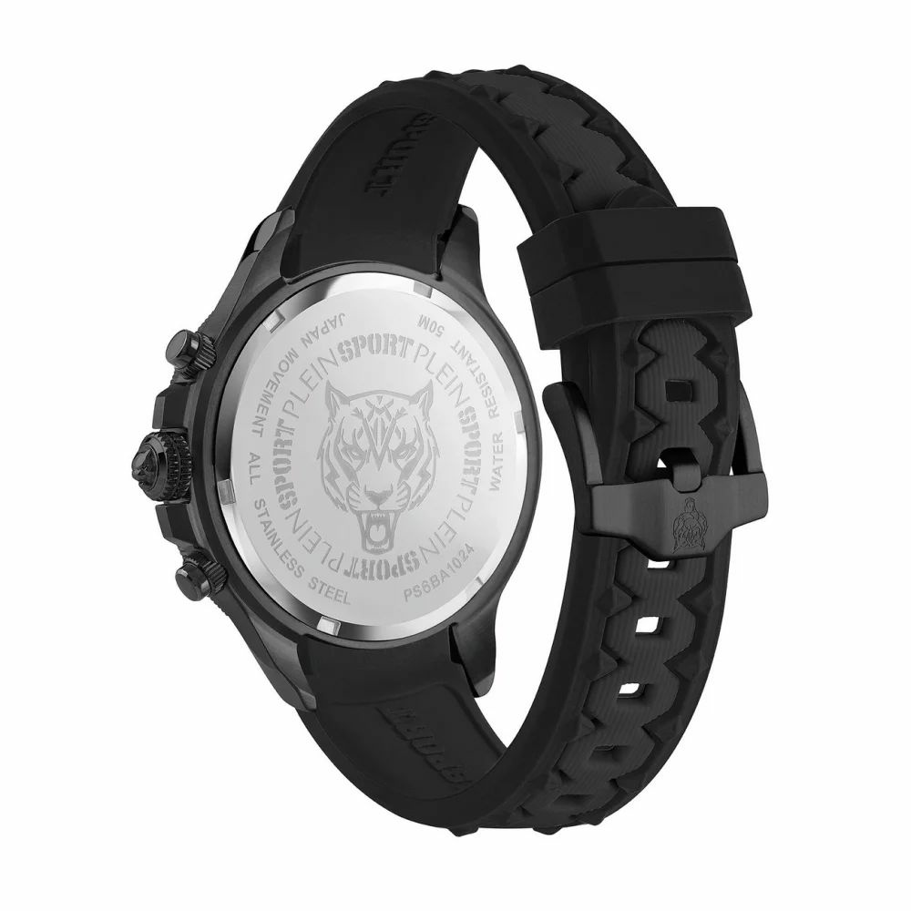 Plein Sport Herren Chronograph Warrior Tech PS6BA1024 Schwarz 47 mm – Bild 2