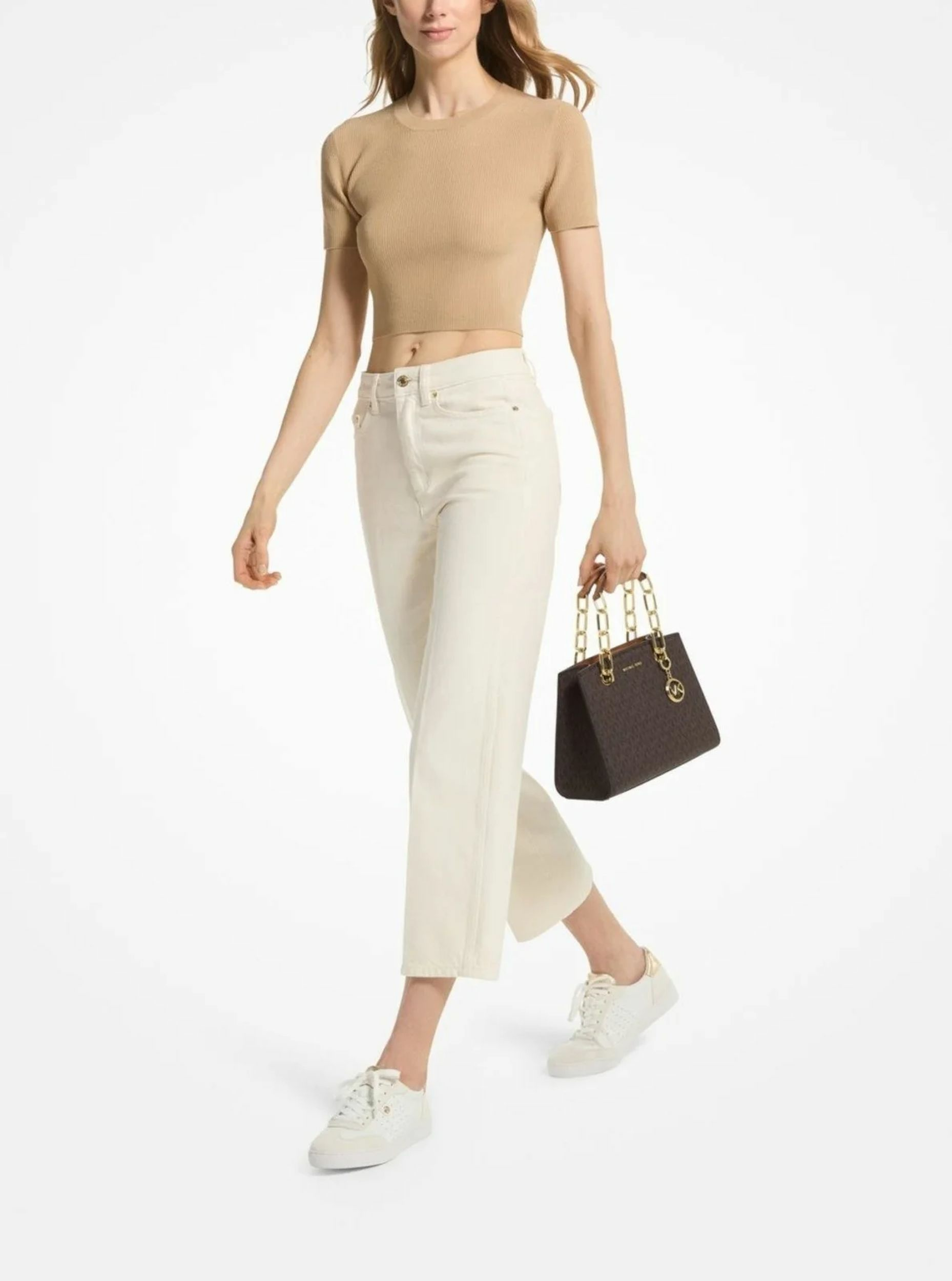 Michael Kors Handtasche 30S4GCYS1B252 Damen Satchel Braun/Acorn – Bild 3