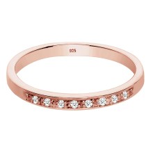 Ring Aufsteckring Funkelnd Diamant (0.04 ct) 925 Silber Ring Aufsteckring Funkelnd Diamant (0.04 ct) 925 Silber