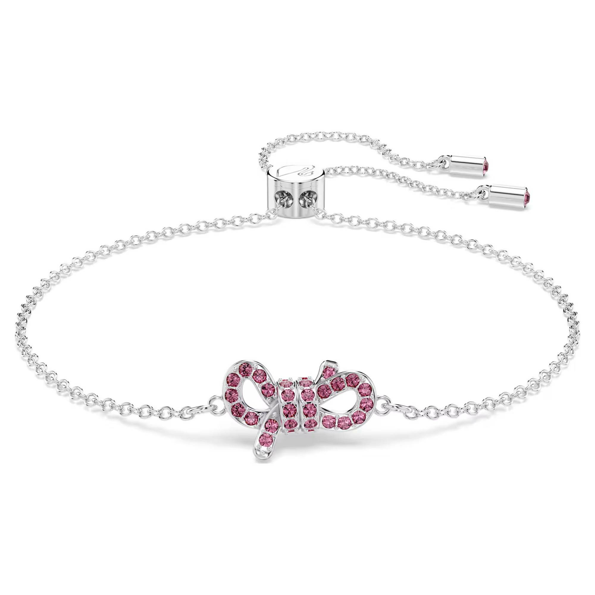 SWAROVSKI Armband Damen Lifelong Bow Schleife Pink Rhodiniert 5723553 SWAROVSKI Armband Damen Lifelong Bow Schleife Pink Rhodiniert 5723553