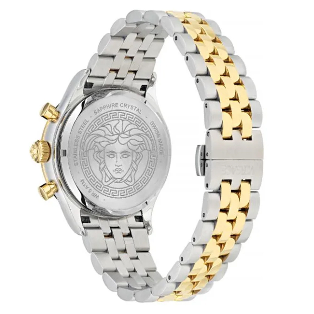 Versace Uhr Herren Hellenyium Chrono Petite Grün/Silber/Gold VECFA0224 – Bild 3