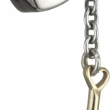 Pandora Damen Charm Anhänger Schloss mit Schlüssel Silber 790288 Pandora Damen Charm Anhänger Schloss mit Schlüssel Silber 790288