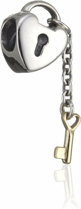 Pandora Damen Charm Anhänger Schloss mit Schlüssel Silber 790288 Pandora Damen Charm Anhänger Schloss mit Schlüssel Silber 790288
