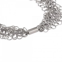 Ernstes Design Damen Halskette 7-Fach Fantasiekette Länge 50cm Silber K126 Ernstes Design Damen Halskette 7-Fach Fantasiekette Länge 50cm Silber K126