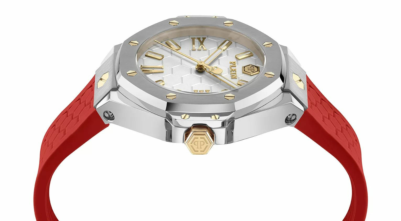 Philipp Plein Damenuhr Lady Royal PWBDA0124 Edelstahl Weiß 39 mm – Bild 3