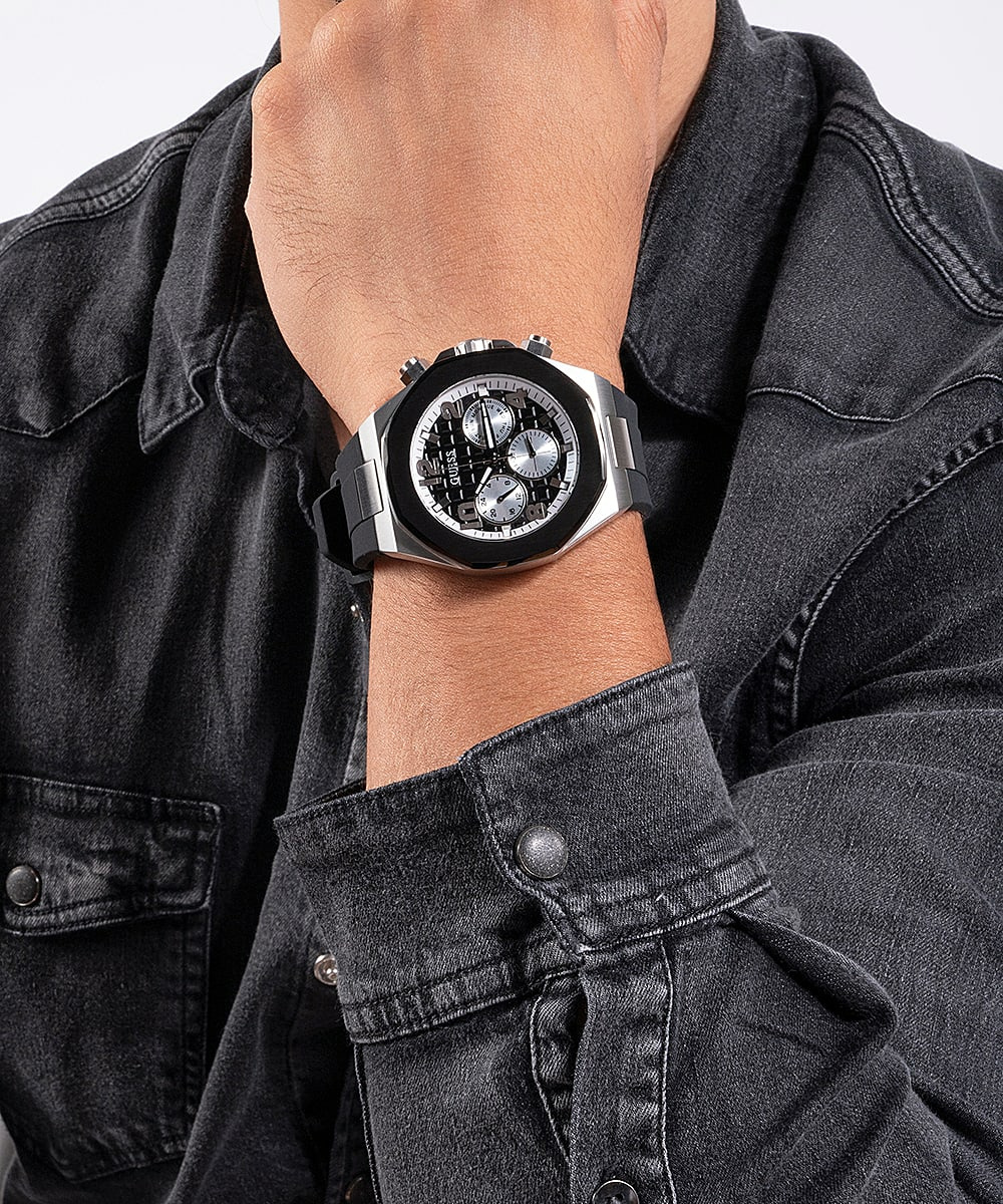 Guess Herren Armbanduhr EMPIRE 46 mm Armband Silikon GW0583G1 – Bild 3