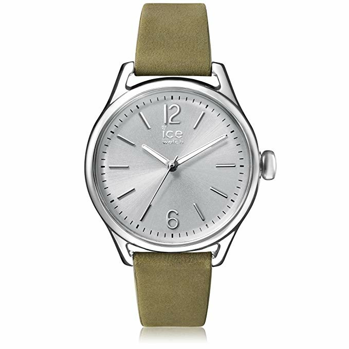 Ice‑Watch Damen Armbanduhr Ice Time Small Khaki/Silberfarben 013070 Ice‑Watch Damen Armbanduhr Ice Time Small Khaki/Silberfarben 013070