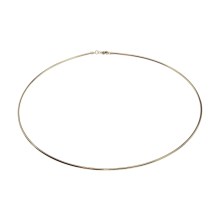 Halsreif Omega 1,2mm - 45cm - 585 Weißgold mit Schraubverschluss Halsreif Omega 1,2mm - 45cm - 585 Weißgold mit Schraubverschluss