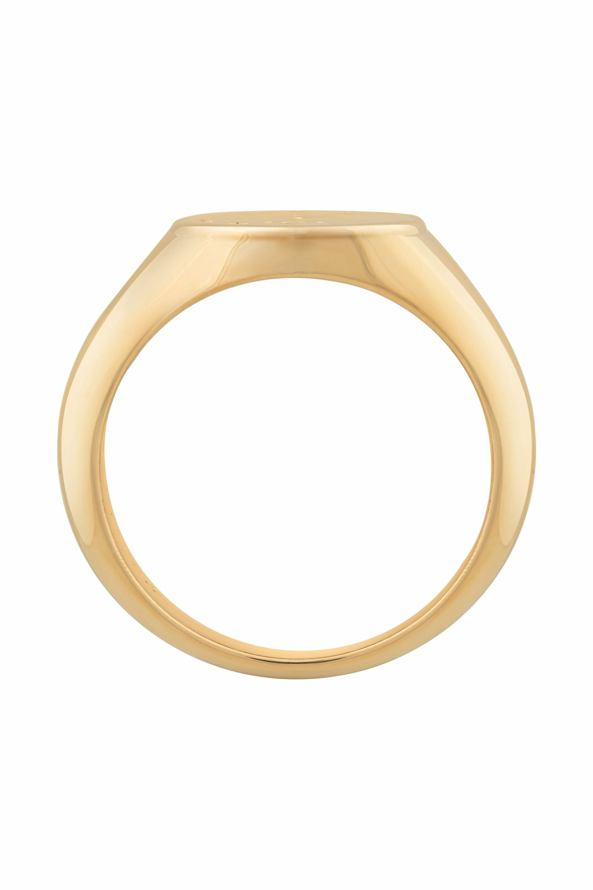 Ring 925 Silber vergoldet Siegelring rund Tattoo 41185190772830 – Bild 3