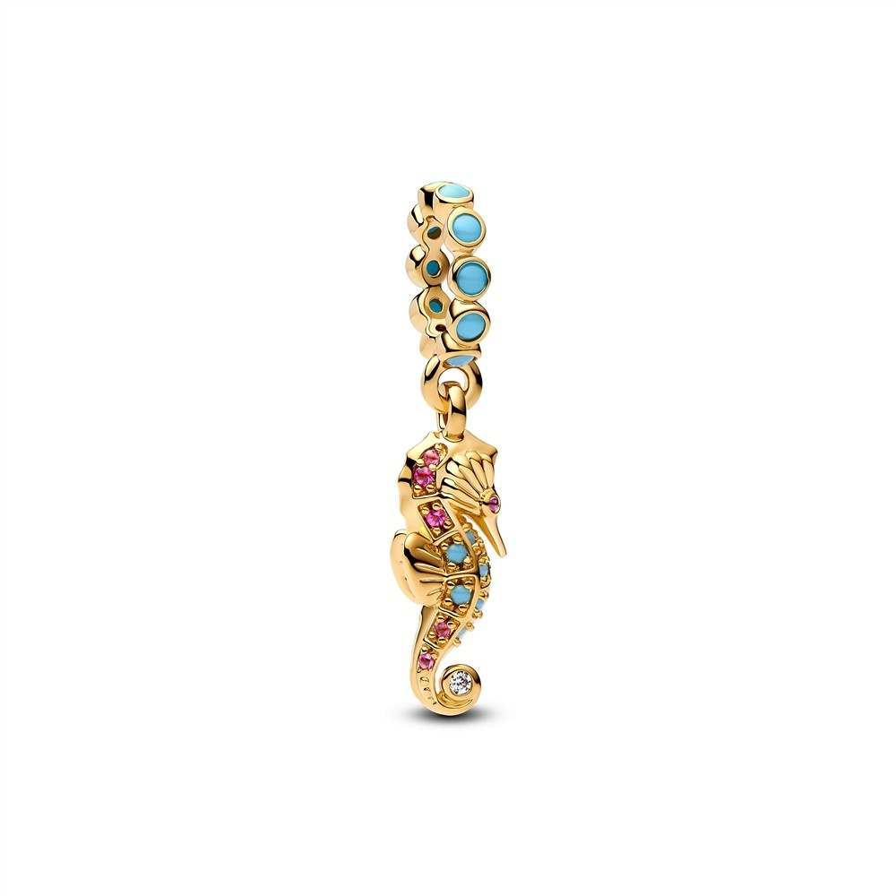 Pandora Charm-Anhänger Seepferdchen Goldfarben 763895C01 Pandora Charm-Anhänger Seepferdchen Goldfarben 763895C01
