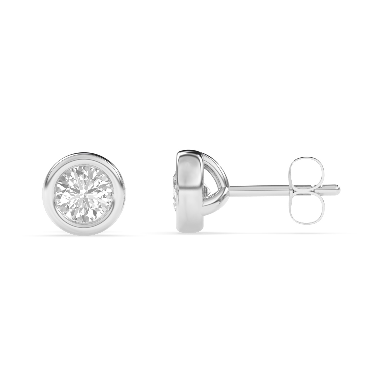 Felix Amar Ohrstecker 750er Gold 1 Karat VVS1 – Bild 3