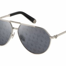 Philipp Plein Herren Sonnenbrille Mirror Lenses 64-12-145 SPP007M Philipp Plein Herren Sonnenbrille Mirror Lenses 64-12-145 SPP007M
