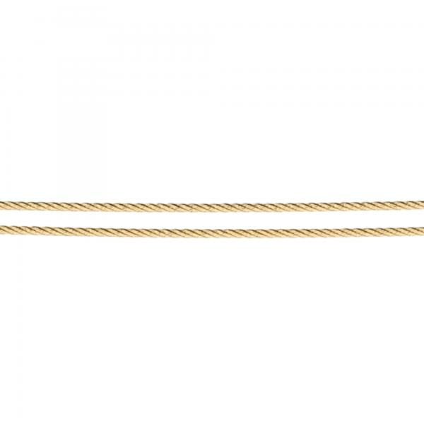 Ernstes Design Damen Halsreif 2 Fach Drahtseil Länge 40cm Gelbgold DS2-GG-40 – Bild 2
