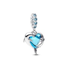 Pandora Moments Blauer Muranoglas Delphinanhänger Charm 793924C01 Pandora Moments Blauer Muranoglas Delphinanhänger Charm 793924C01