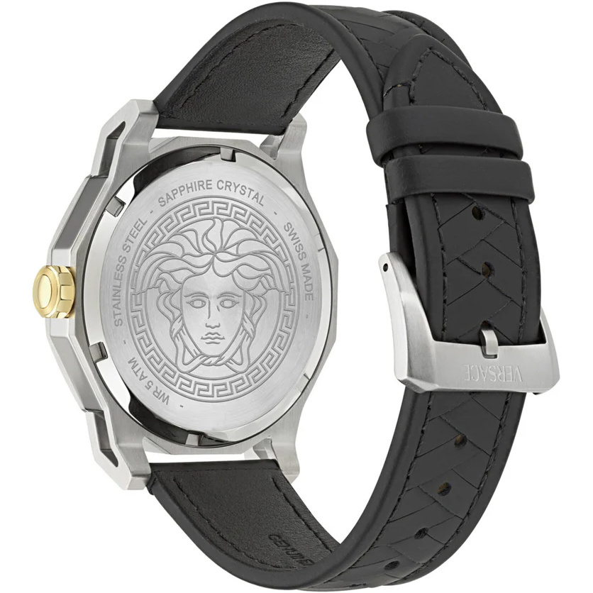 Versace Armbanduhr Unisex Medusa Deco Gent VE9I00124 Silber/Schwarz – Bild 2