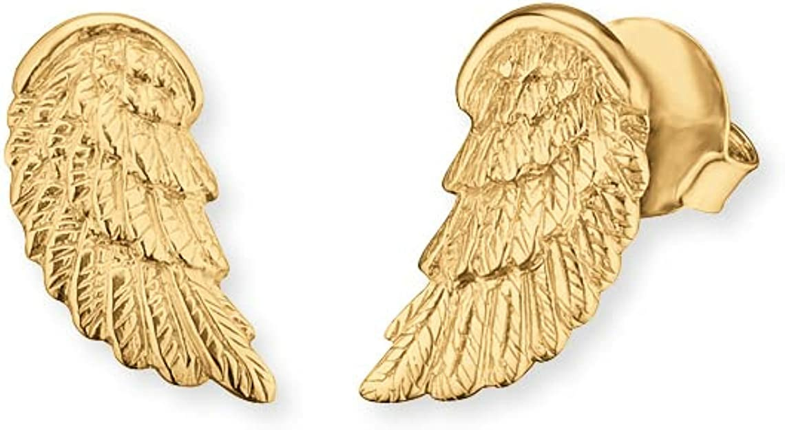 Herzengel Kinder-Ohrstecker Flügel Gold HEE-WING-G9K – Bild 2
