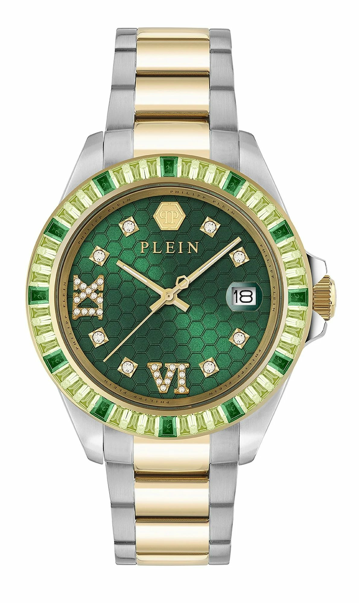 Philipp Plein Damenuhr Lady Empire PW2FA0225 Gold / Grün (Edelstahl) – Bild 2