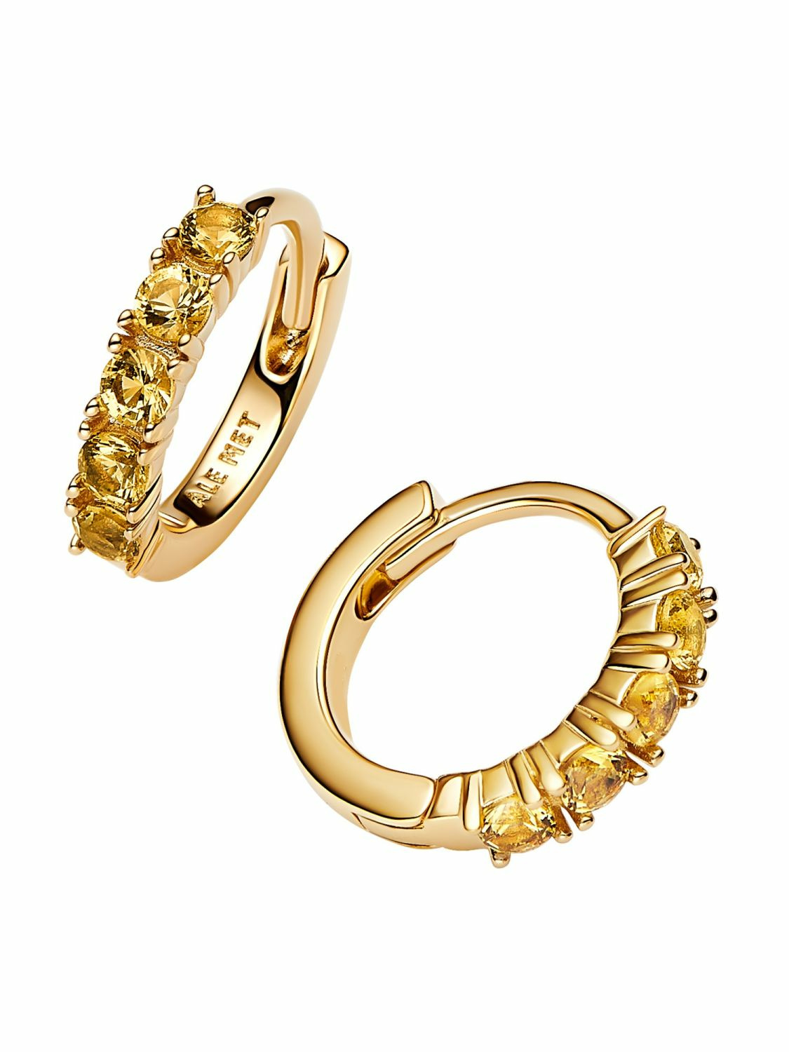 Pandora Damen-Creolen Huggies Ohrringe Goldfarben 263849C01 – Bild 2