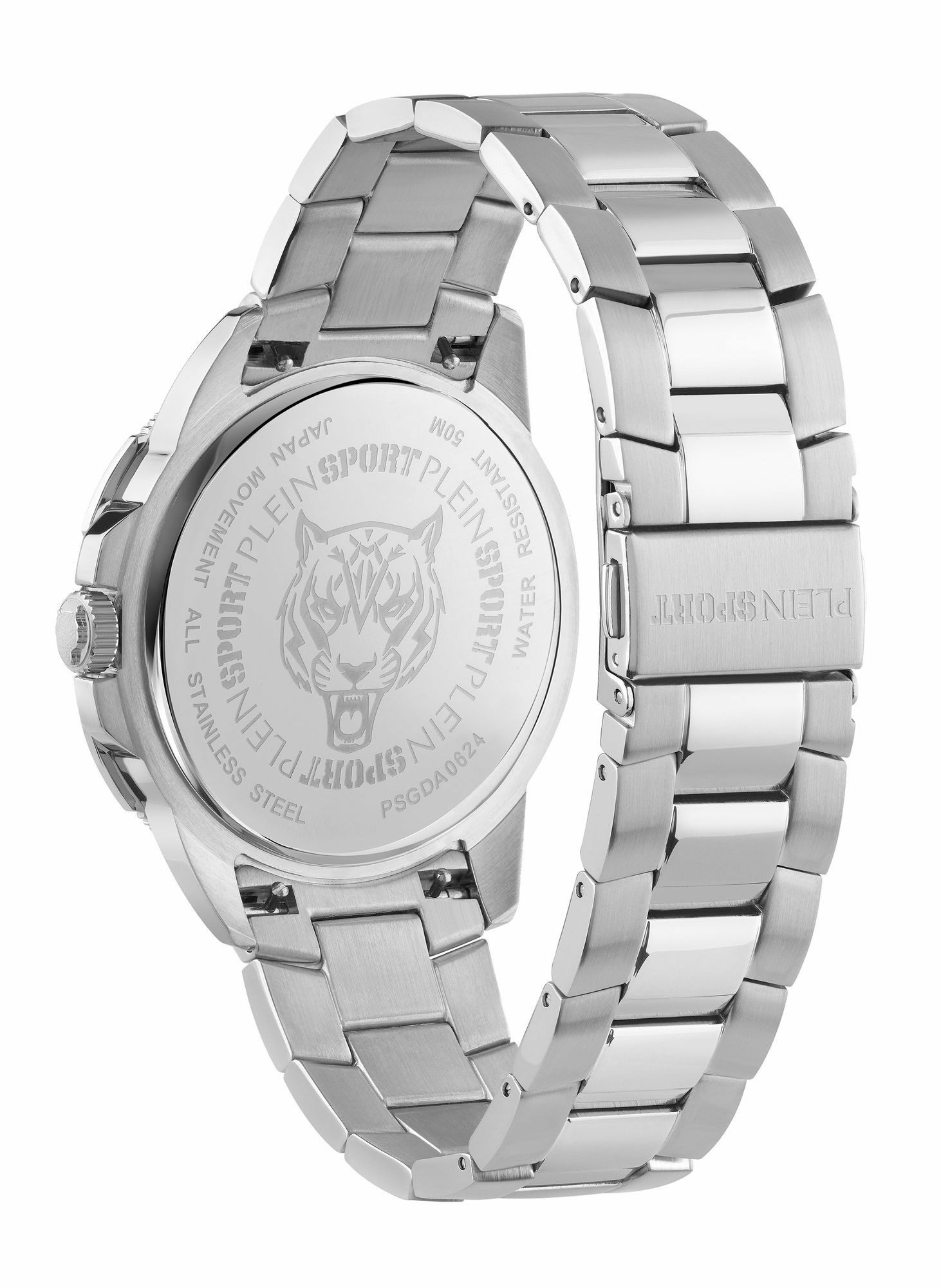 Plein Sport Herren Uhr Rampage PSGDA0624 Edelstahl Silber 44 mm – Bild 3