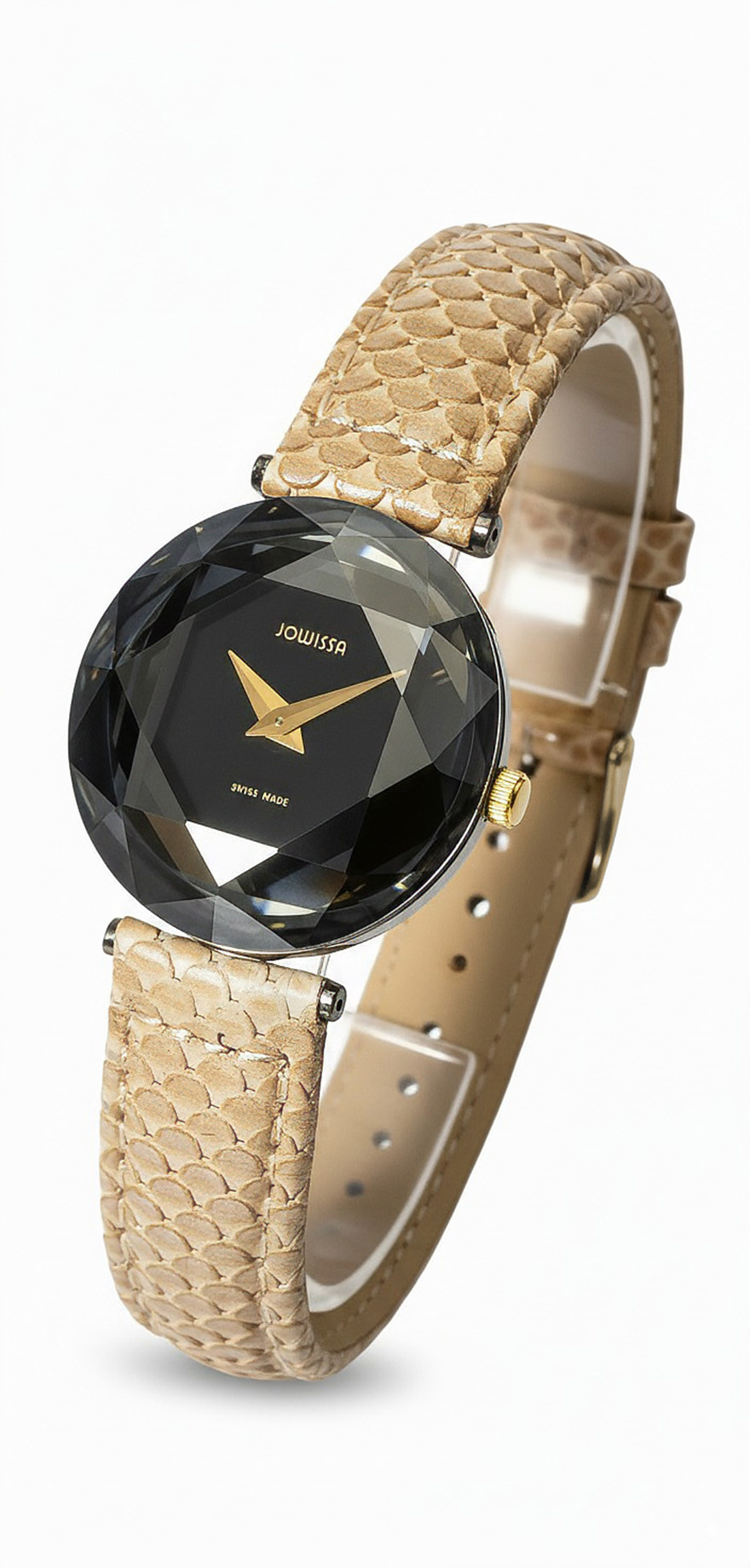 Jowissa Damen Armbanduhr Cubic Zirconia Beige J6.026.S – Bild 3