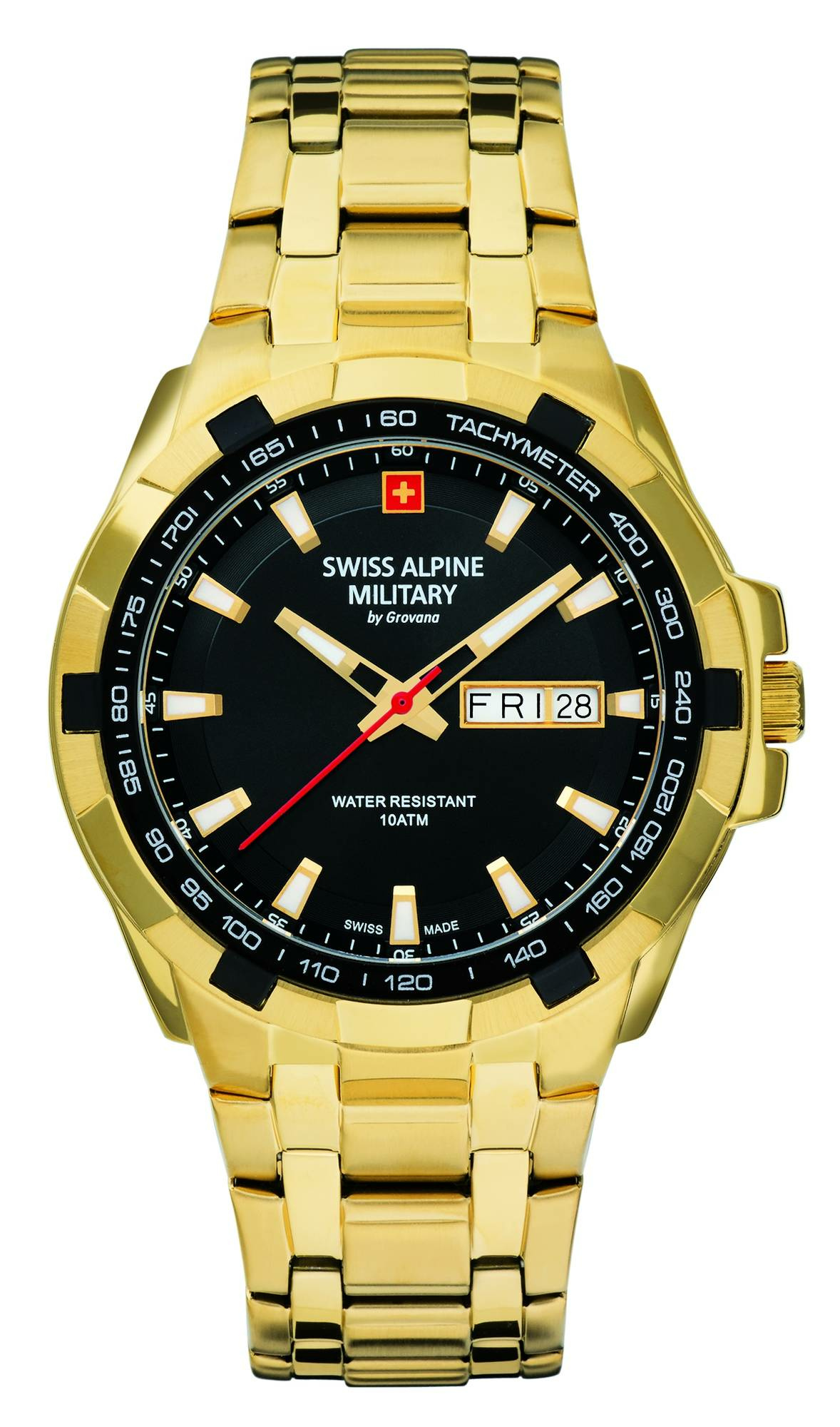 Swiss Alpine Military by Grovana Herren Armbanduhr Star Fighter 41 mm Armband Ed... – Bild 2