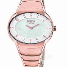 Boccia Damen Analog Quarz Uhr mit Titan Armband 3165-22 Boccia Damen Analog Quarz Uhr mit Titan Armband 3165-22