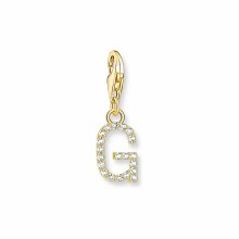 Thomas Sabo Damen Zirkonia Charm Buchstabe G Gelbgold 1970-414-14 Thomas Sabo Damen Zirkonia Charm Buchstabe G Gelbgold 1970-414-14