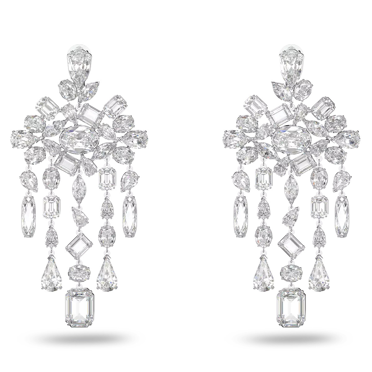 Swarovski Ohrringe Unisex Gema Silber Weiß 5639329 Swarovski Ohrringe Unisex Gema Silber Weiß 5639329