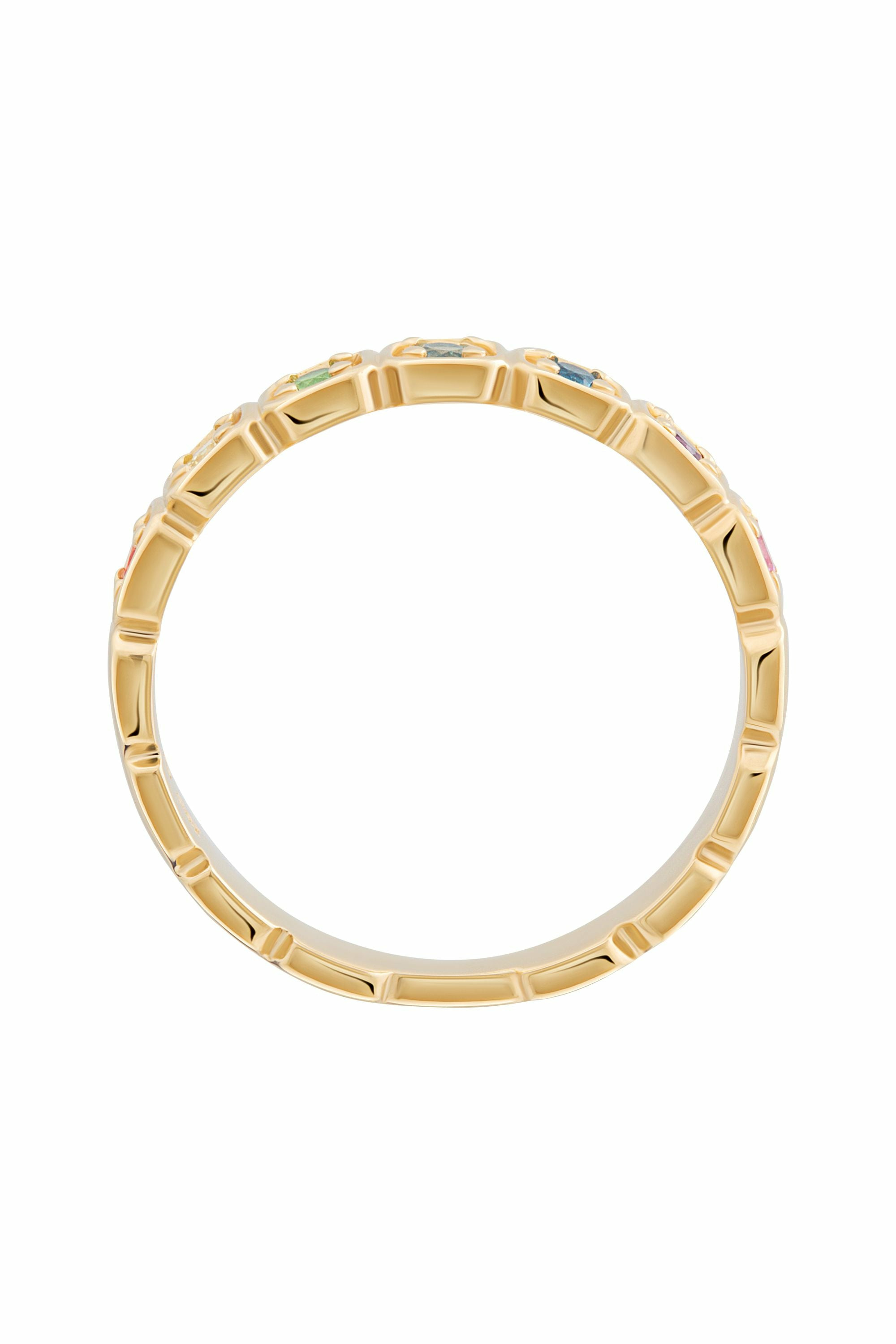 Ring 925 Silber vergoldet Zirkonia Rainbow 41185191985246 – Bild 3