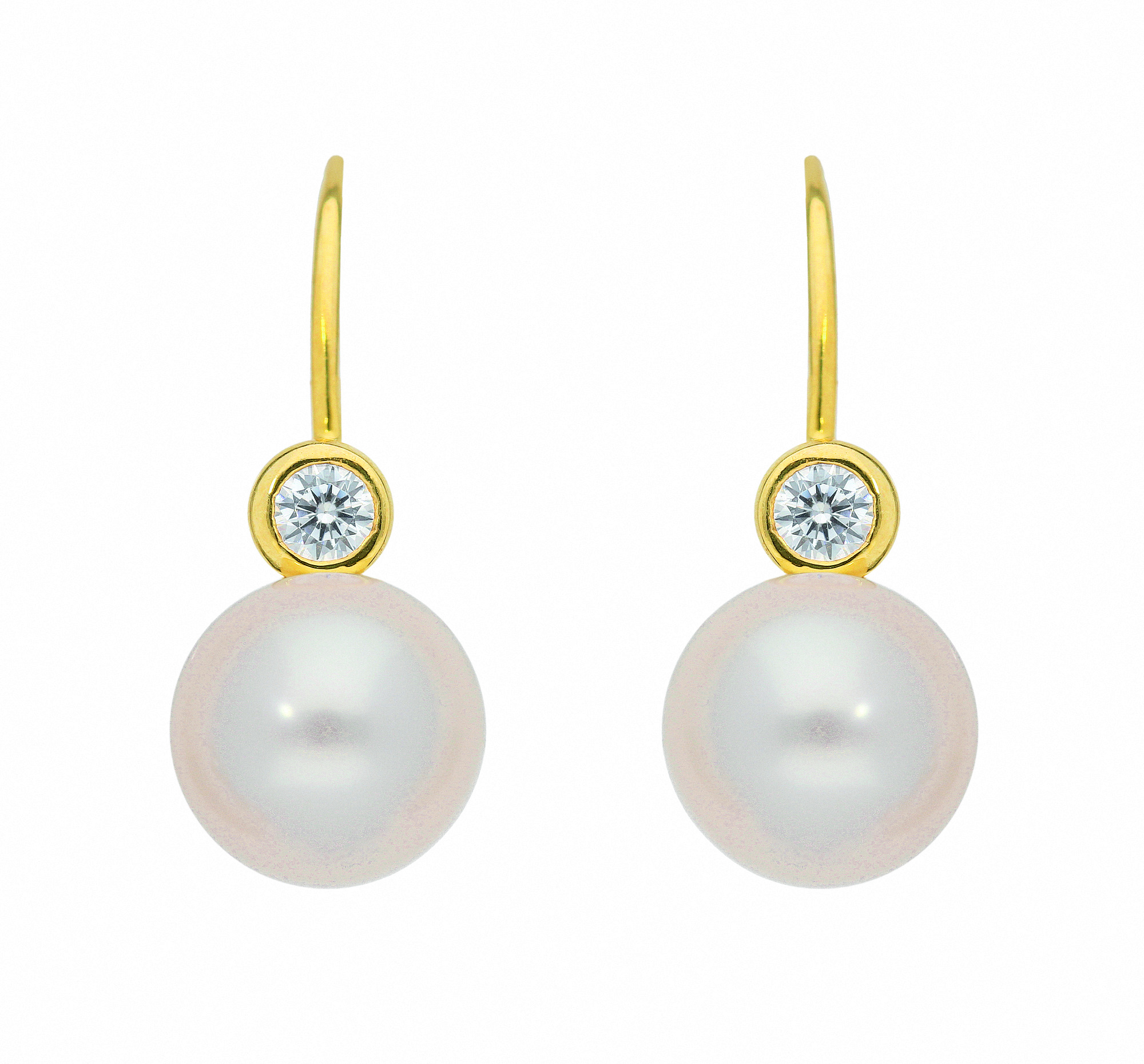 Damen 585 Gold Boutons mit Zirkonia – Bild 2