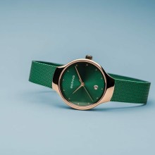 BERING Damen Armbanduhr Cassic Collection Edelstahl Armband und Saphirglas Green... BERING Damen Armbanduhr Cassic Collection Edelstahl Armband und Saphirglas Green...