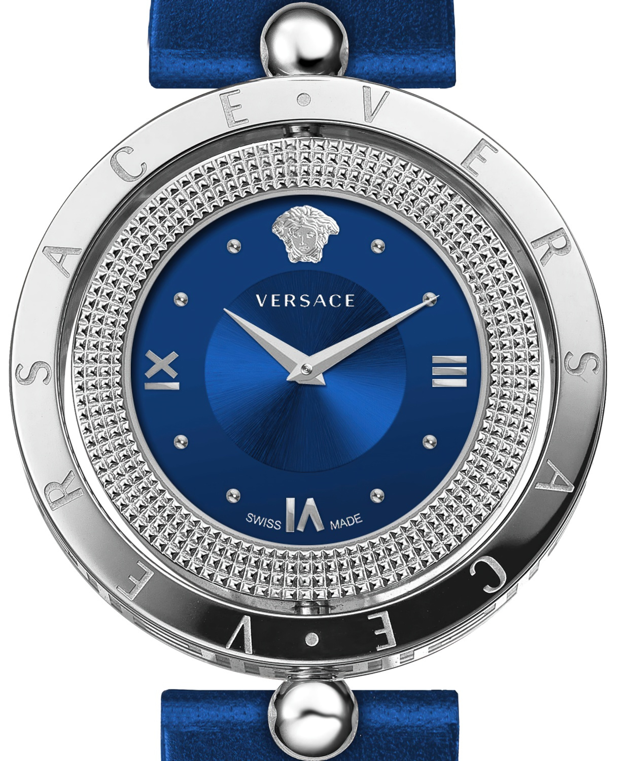 Versace Damen Uhr Eon 33.5 mm Blau VE7901123 – Bild 3