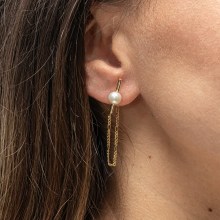 Ohrhänger 925/- Sterling Silber vergoldet Perlen 41184521486430 Ohrhänger 925/- Sterling Silber vergoldet Perlen 41184521486430