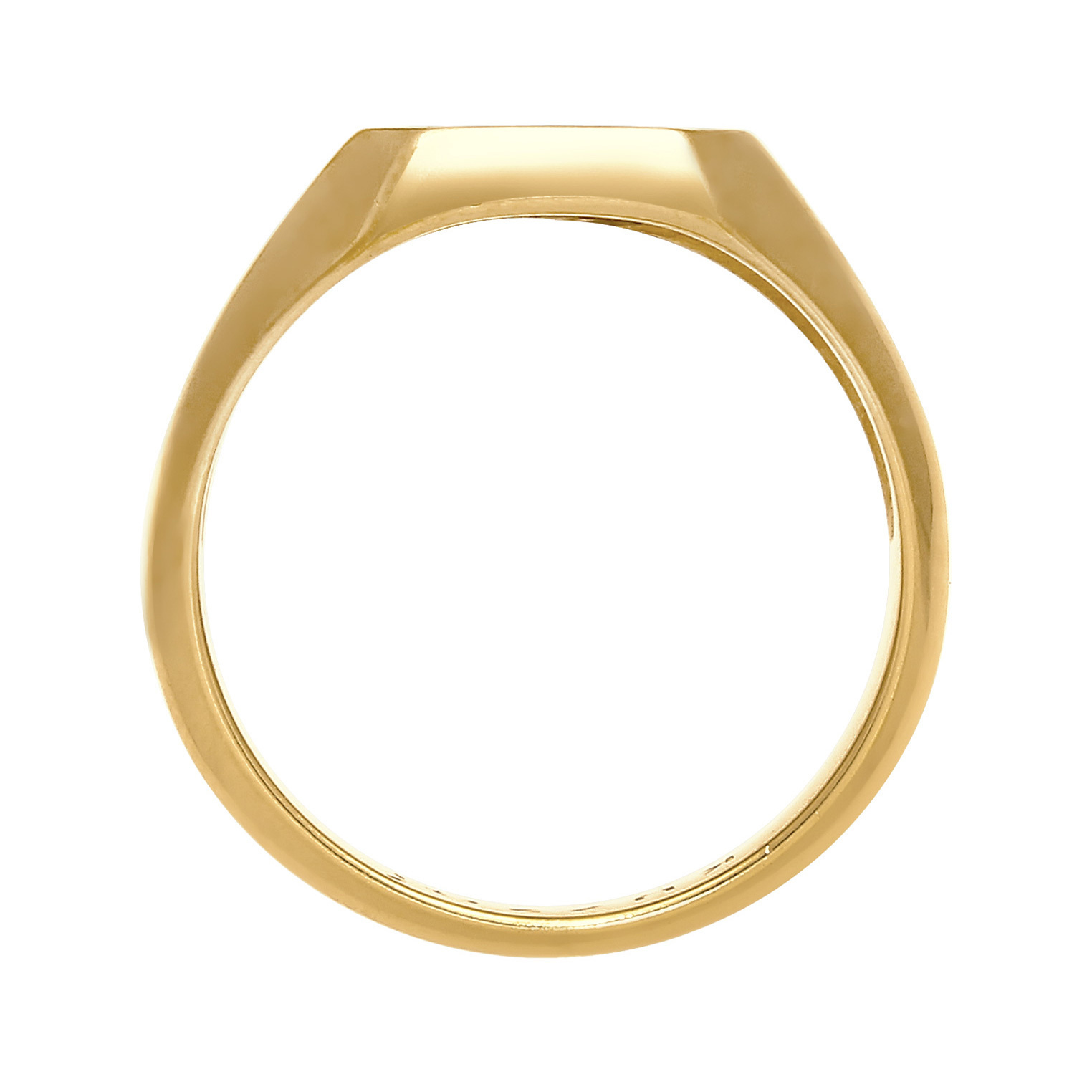 Ring Herren Siegelring Emaille Schwarz Basic 925 Silber – Bild 2