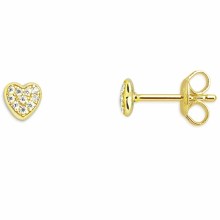 Xenox Damen Herz Ohrstecker mit Zirkonia Gold XS3737GN Xenox Damen Herz Ohrstecker mit Zirkonia Gold XS3737GN