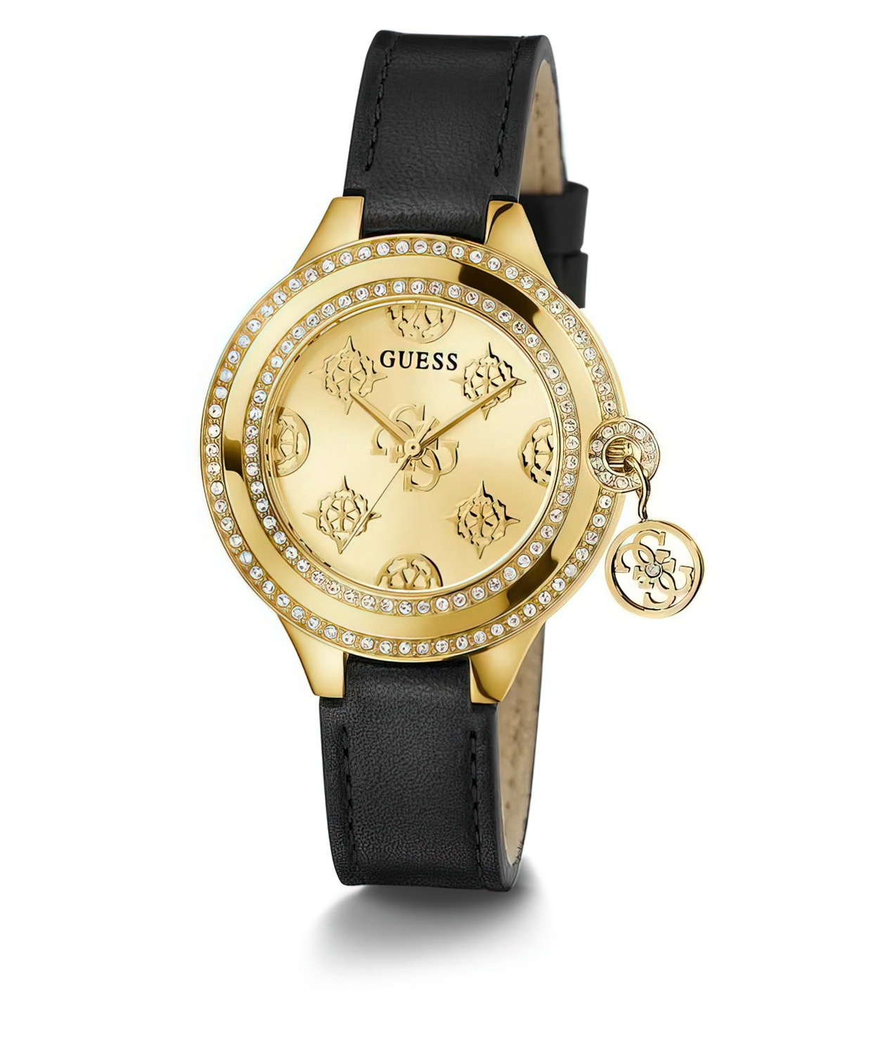 GUESS Damen Armbanduhr CHARMED in Schwarz und Goldfarben GW0684L3 GUESS Damen Armbanduhr CHARMED in Schwarz und Goldfarben GW0684L3