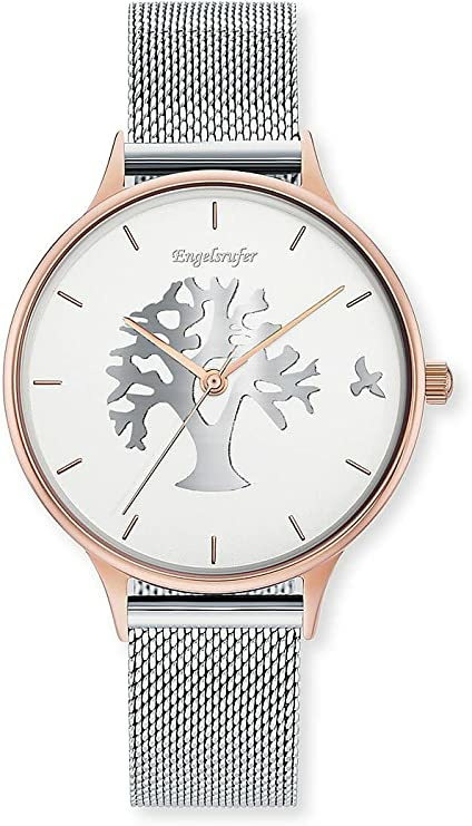 Engelsrufer Damenuhr vergoldet 5 bar Analog Silber ERWA-TREE02-MS-MR Engelsrufer Damenuhr vergoldet 5 bar Analog Silber ERWA-TREE02-MS-MR