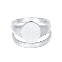 Ring Herren Siegelring Basic Bandring 2er Set 925 Silber Ring Herren Siegelring Basic Bandring 2er Set 925 Silber