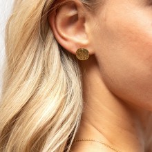 Ohrstecker 925  Silber vergoldet Tattoo Motiv rund 41185161707614 Ohrstecker 925  Silber vergoldet Tattoo Motiv rund 41185161707614