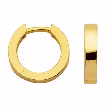 Damen 925 Silber Ohrringe  Creolen Ø 12,8 mm Damen 925 Silber Ohrringe  Creolen Ø 12,8 mm