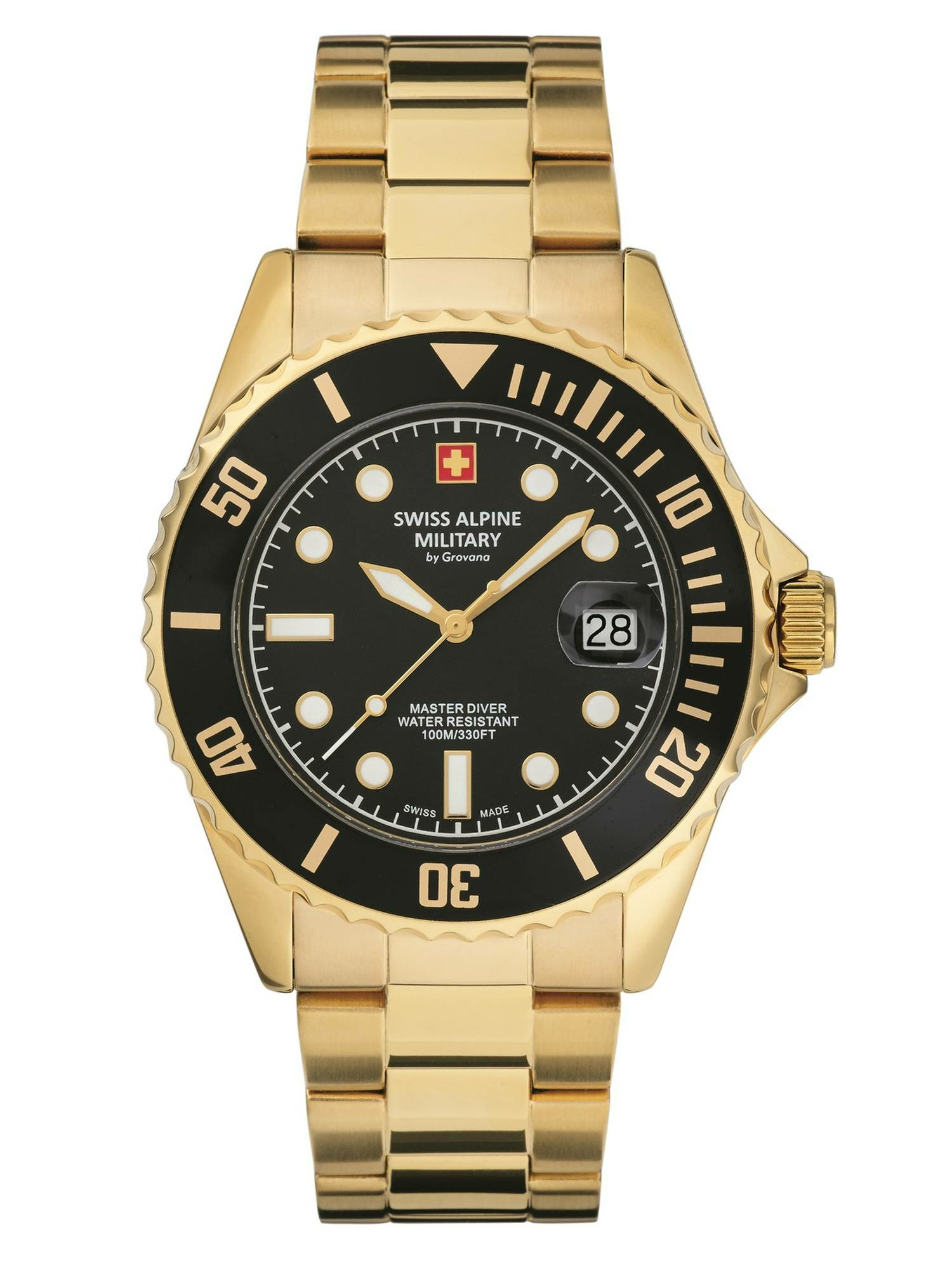 Swiss Alpine Military Herren Armbanduhr Edelstahl 7053.1117 – Bild 2