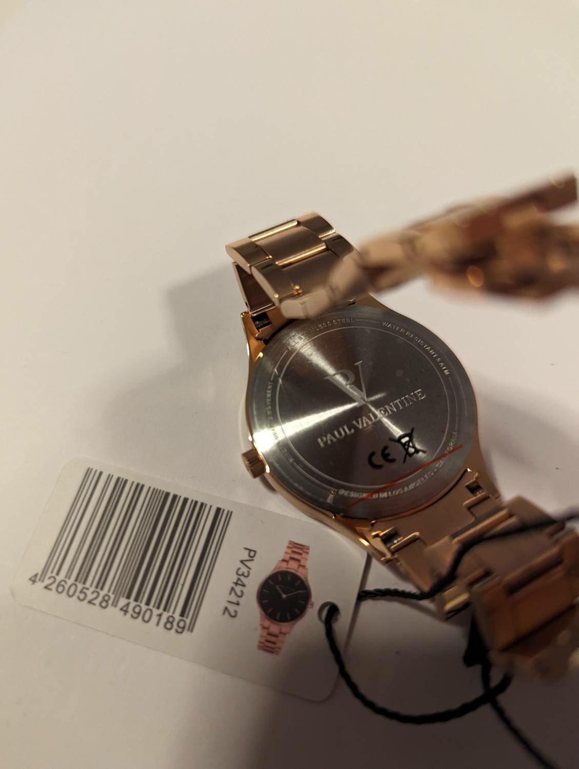 Paul Valentine Damen Armbanduhr HERMOSA ROSE GOLD BLACK 34 MM PV34212 Paul Valentine Damen Armbanduhr HERMOSA ROSE GOLD BLACK 34 MM PV34212