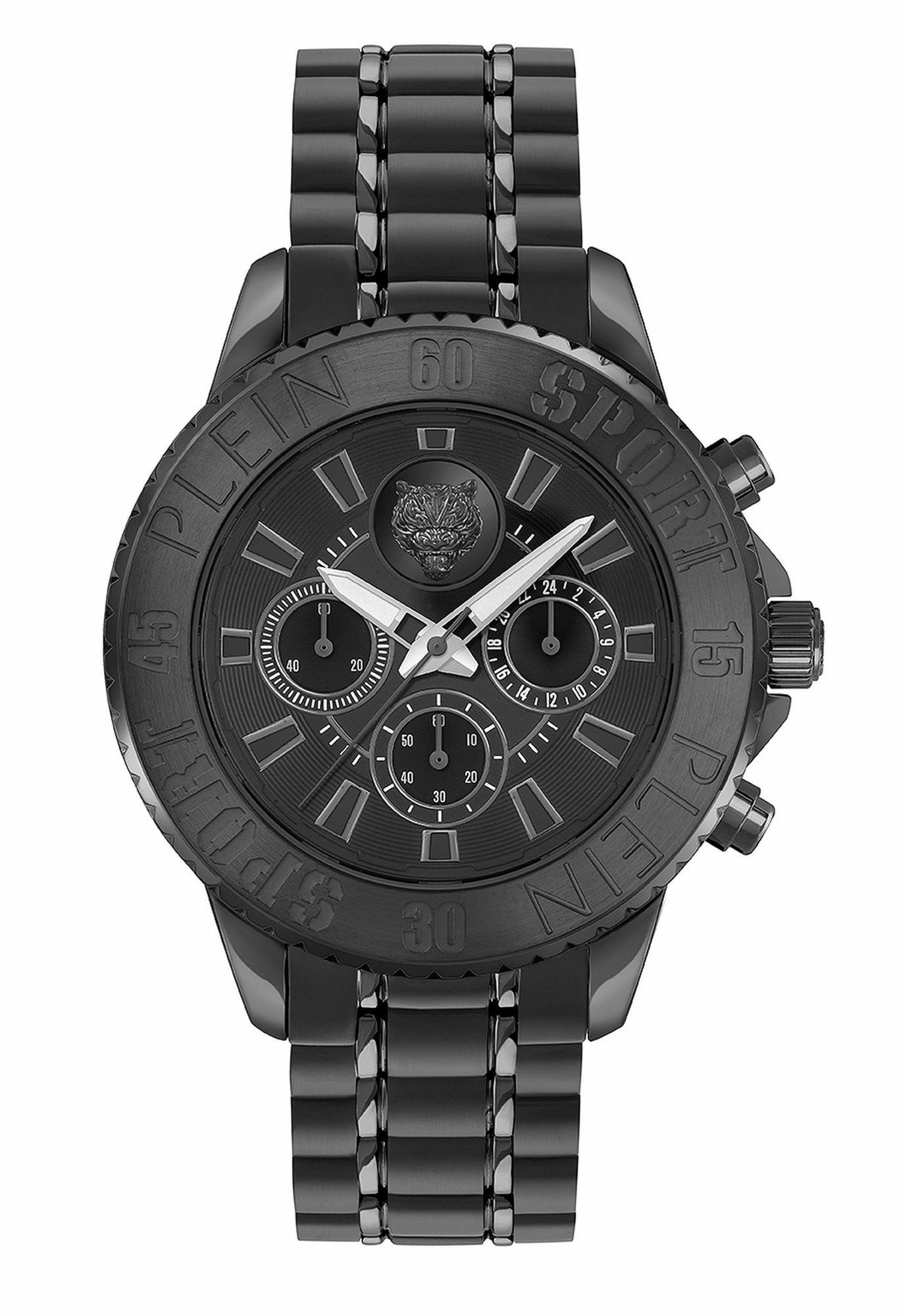 Plein Sport Herren Chronograph Glam Chrono PSMEA0724 IP Black 44 mm Plein Sport Herren Chronograph Glam Chrono PSMEA0724 IP Black 44 mm
