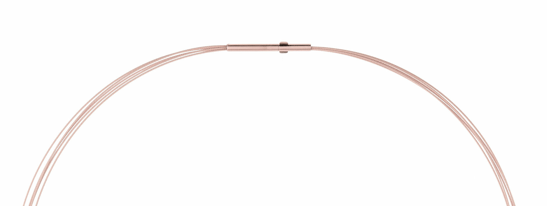 Ernstes Design Damen Halsreif 5-Fach Drahtseil Länge 45cm Rosegold DS5C-RG-45 Ernstes Design Damen Halsreif 5-Fach Drahtseil Länge 45cm Rosegold DS5C-RG-45