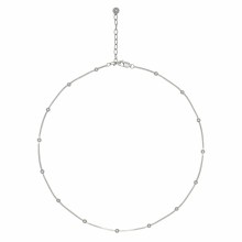 Collier 925/- Sterling Silber Schlangenkette vierseitig diamantiert mit Kugeln r... Collier 925/- Sterling Silber Schlangenkette vierseitig diamantiert mit Kugeln r...