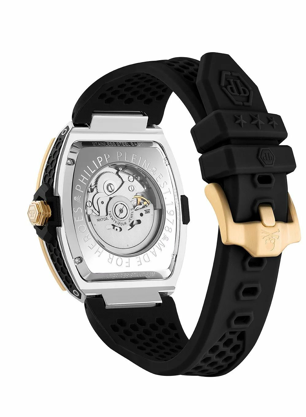 Philipp Plein Herren Automatikuhr The $keleton 2.0 PWJFA0825 Edelstahl 44 mm Mul... – Bild 2